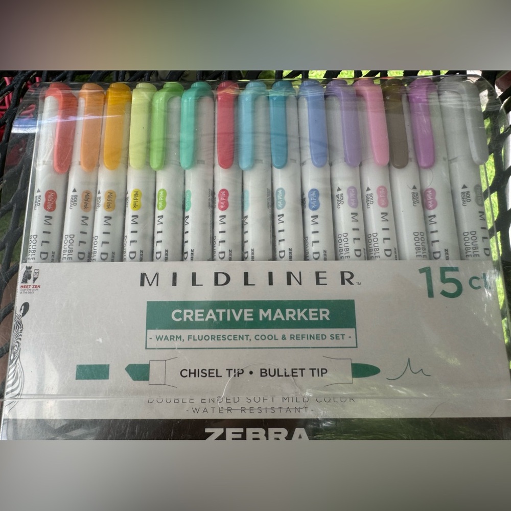 Zebra Mildliner™ 15 Color Double Ended Creative Marker Set